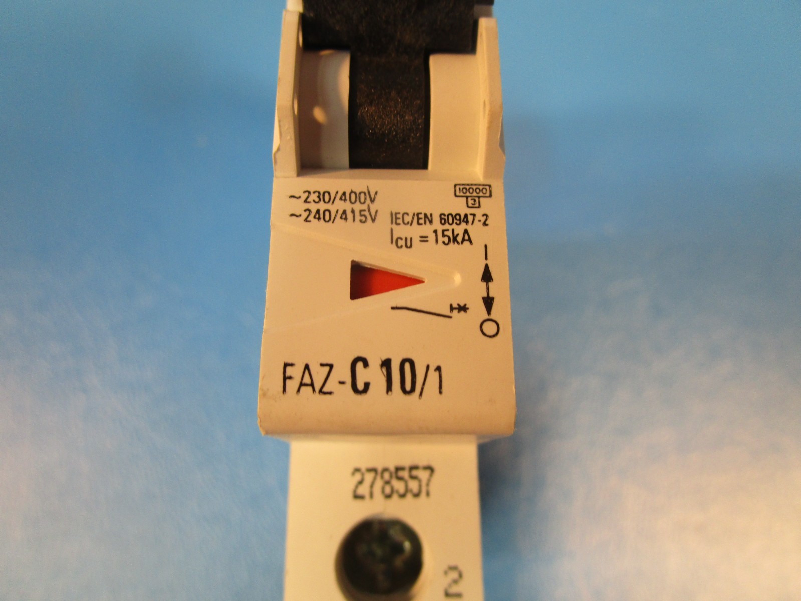 EATON FAZ-C10/1, Industrial Miniature Circuit Breaker, 10 A, 1 Pole, 277 V