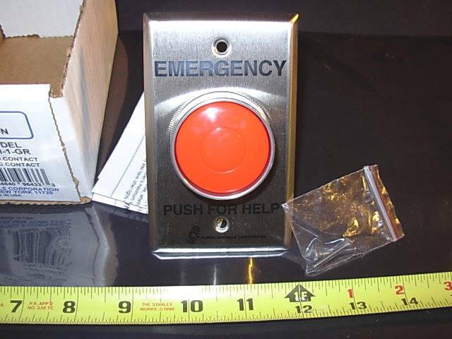 1 x PBM1GR by Alarm Controls Inc. Emergency Exit Button