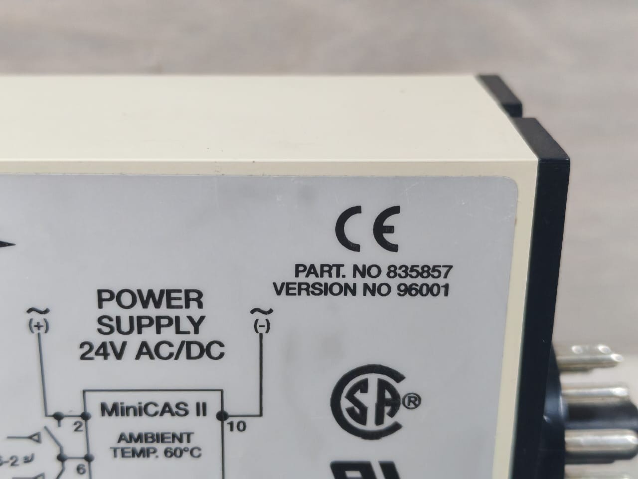 FLYGT MINI CONTROL AND STATUS II P/N 835857 VER.96001 PUMP SENSOR MONITOR 24VDC