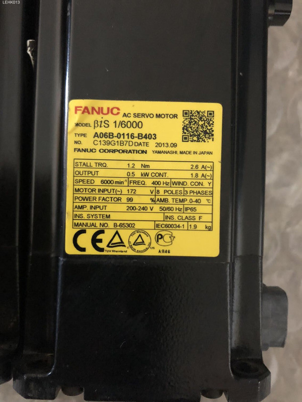 **USED A06B-0116-B403 90days warranty via DHL or FedEx
