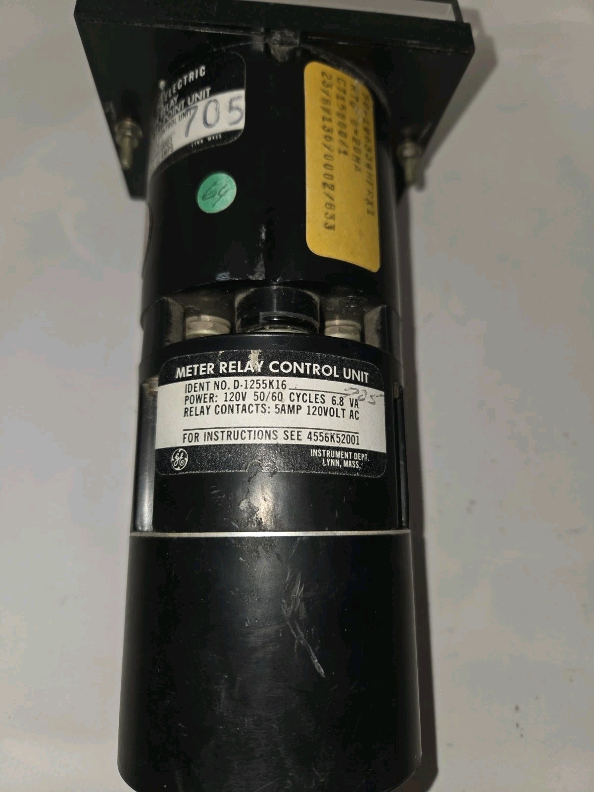 GENUINE GENERAL ELECTRIC D-1255K16705 METER RELAY INDICATOR SET POINT UNIT