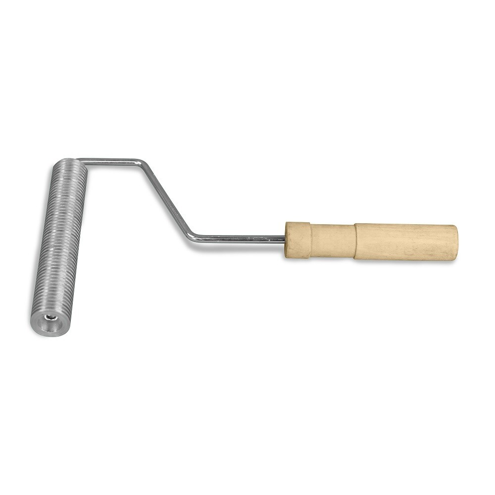 Fiberglass Roller 1″ x 6″ Wood Handle Aluminum Roller for Fiberglass and Resin
