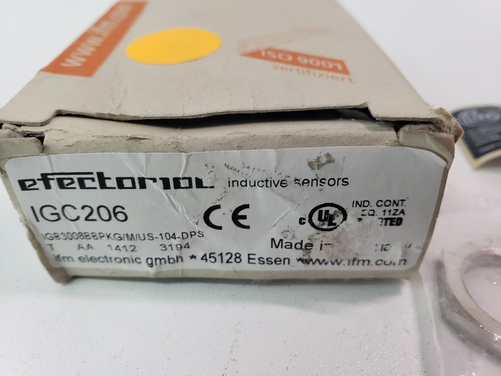 UNUSED – IFM Efector IGC206 Inductive Sensor