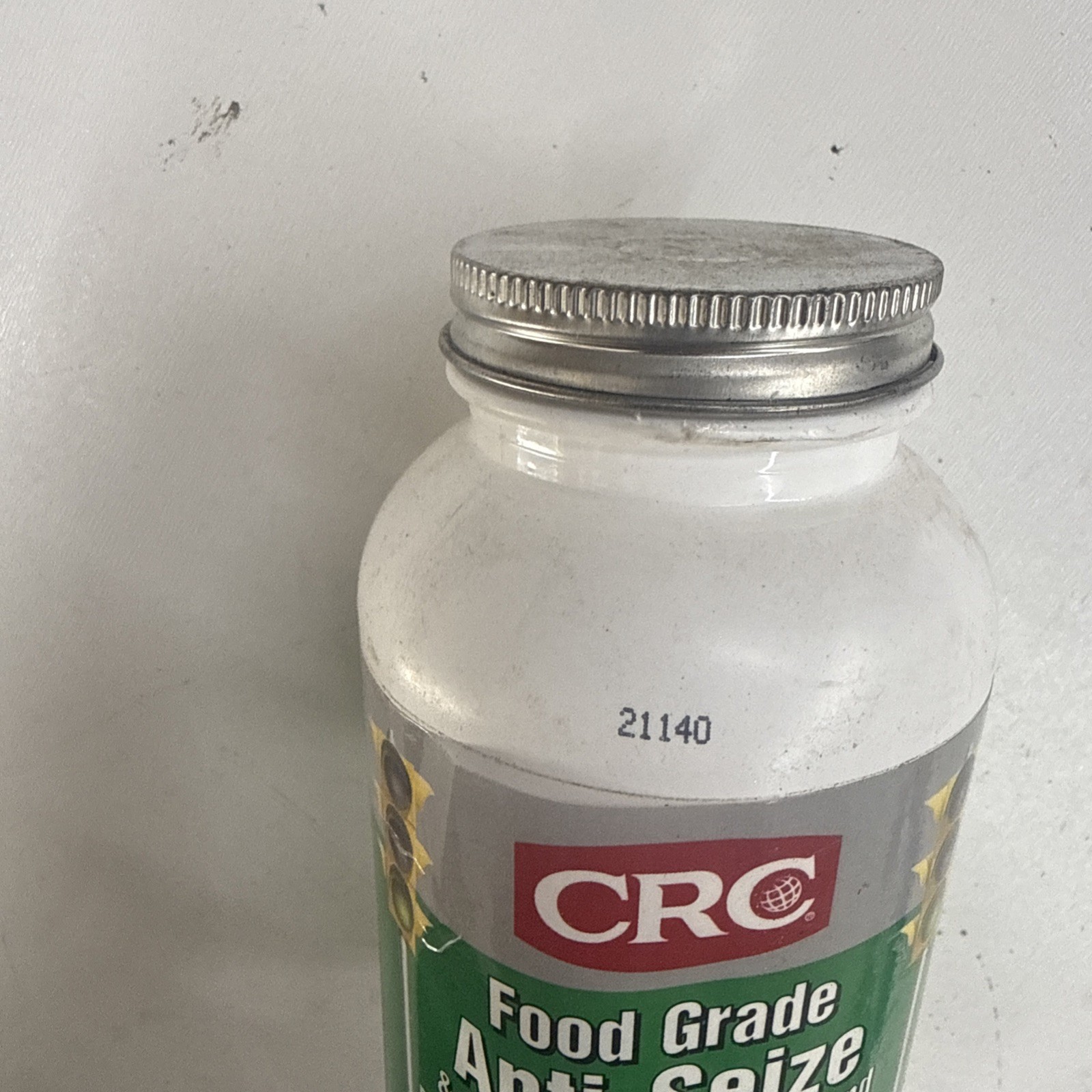 CRC SL35905 Food Grade Anti-Seize, H1 Food Grade, 16 Oz Brush-Top Can, White