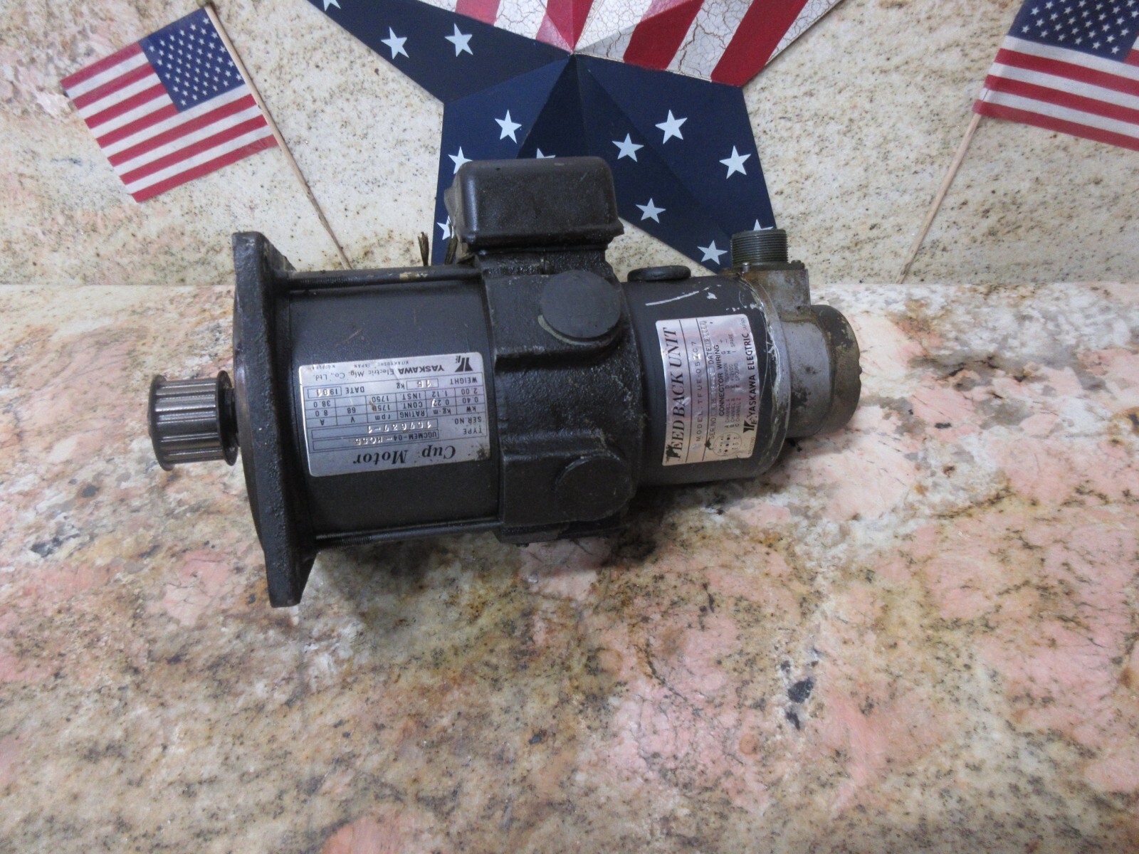 YASKAWA CUP MOTOR UGCMEM-04-MC55 157637-1 W/ TFUE-05ZC7 120 DAY WARRANTY
