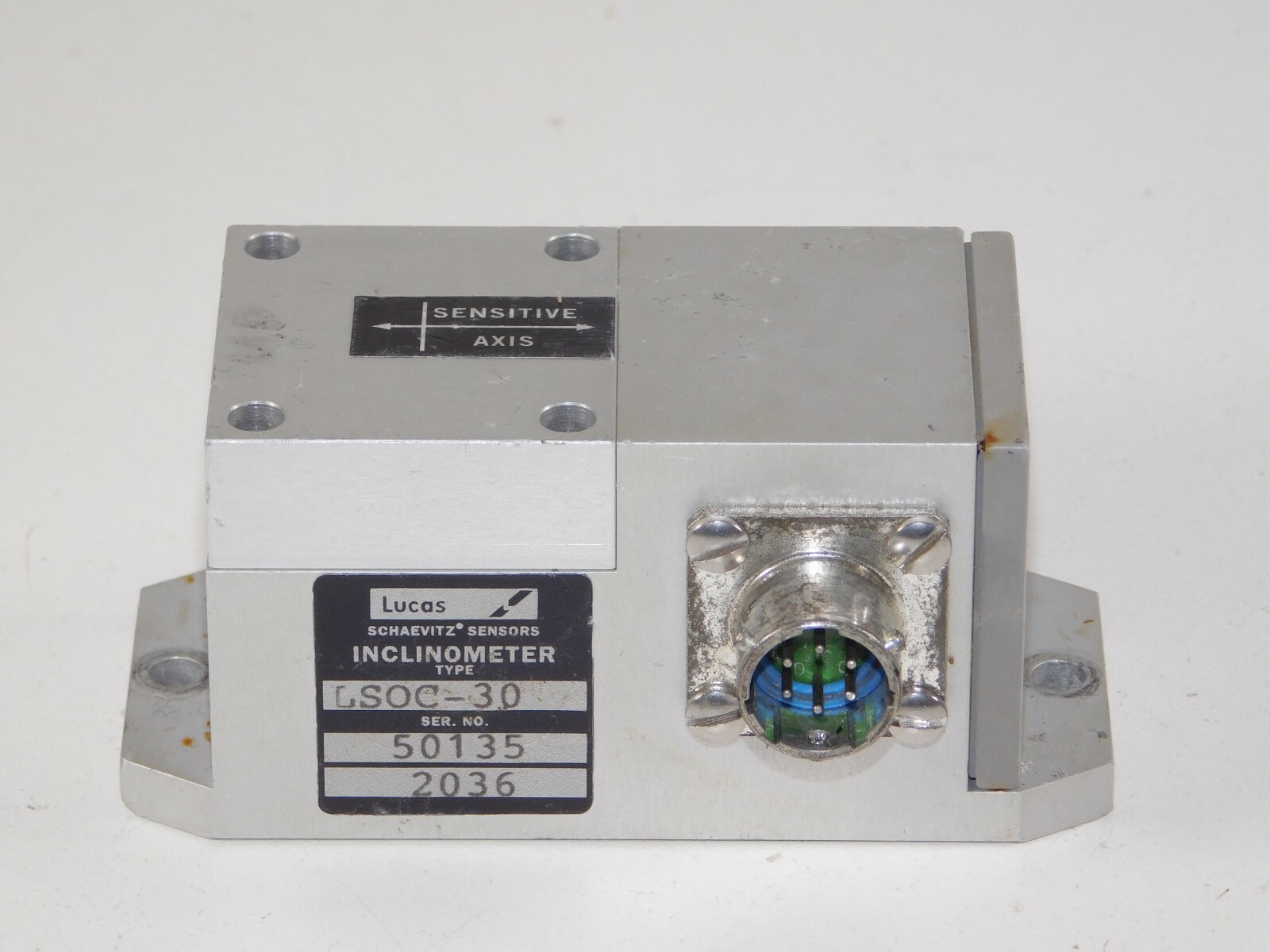 Lucas Schaevitz LSOC 30 Industrial Precision Servo Inclinometer Sensor Unit