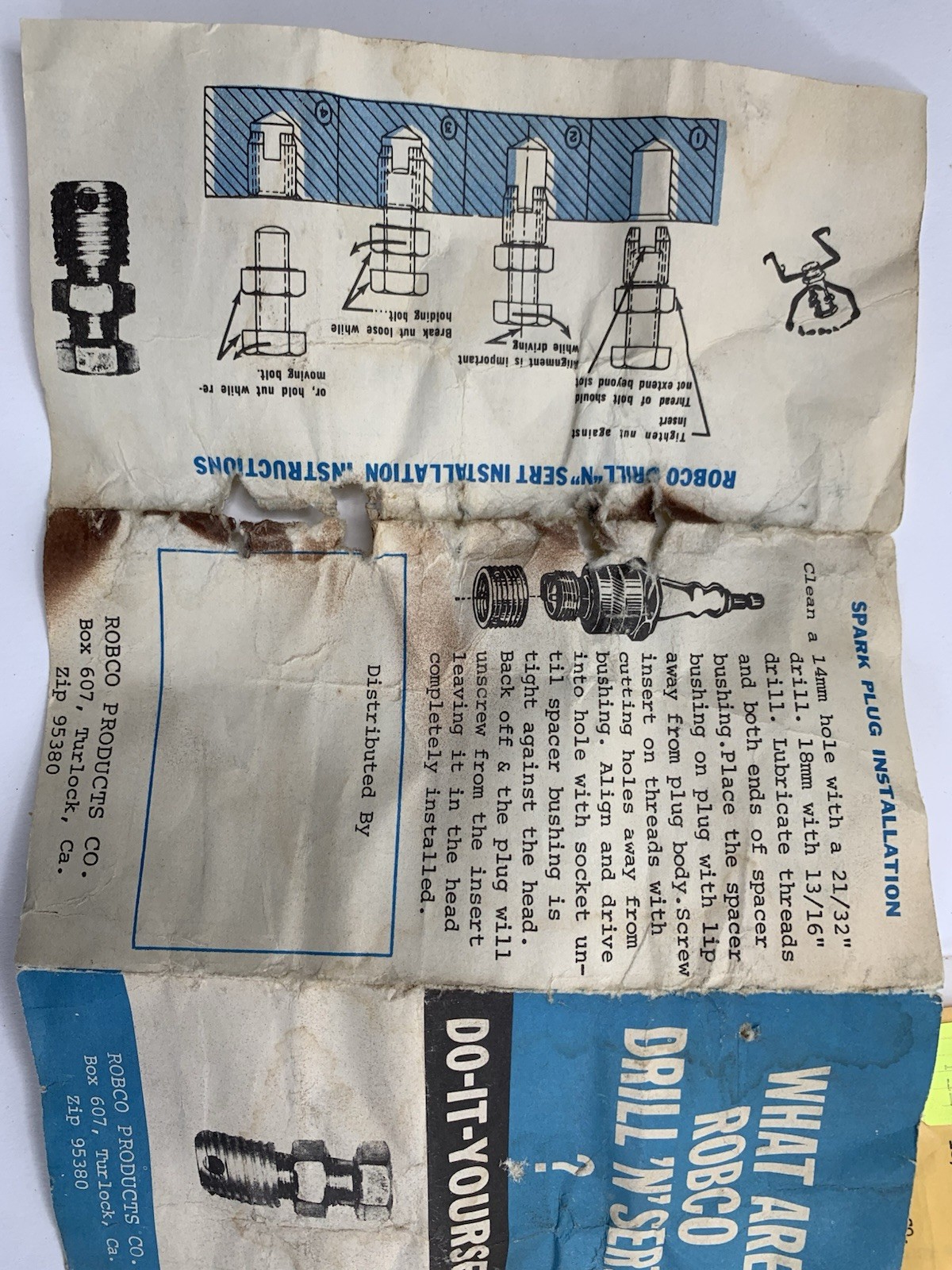Large Lot of ROBCO Drill N Sert With Manual See Photos For Sizes NEW OLD STOCK