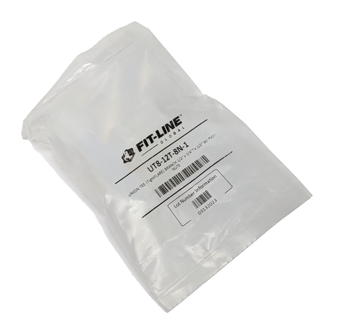 FIT-LINE UT8-12T-8N-1 Union Tee (TightFLARE) Branch 1/2″ x3/4″T x1/2″, Qty. 1