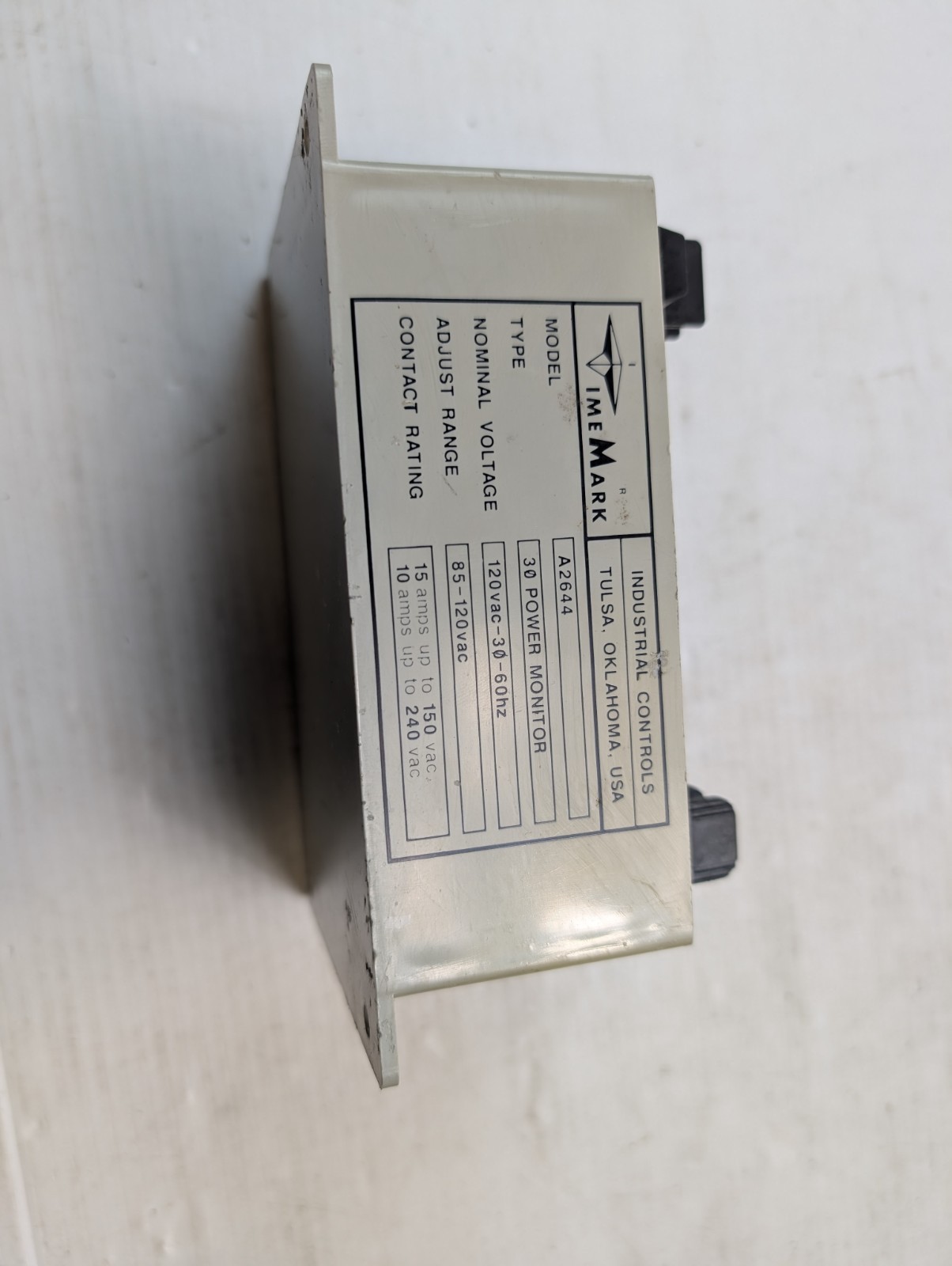 TIME MARK MODEL A2644 Power Monitor 120VAC 30/60HZ
