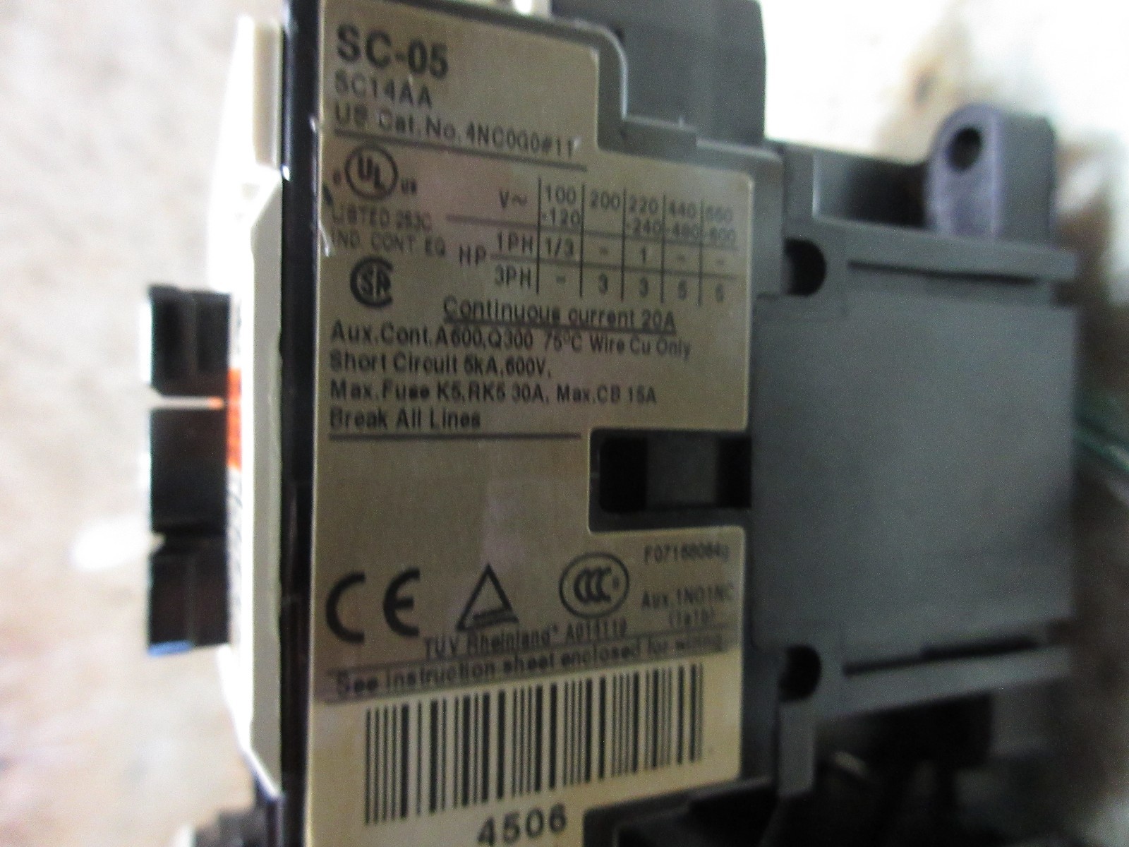 FUJI CONTACTOR SC-05 CNC