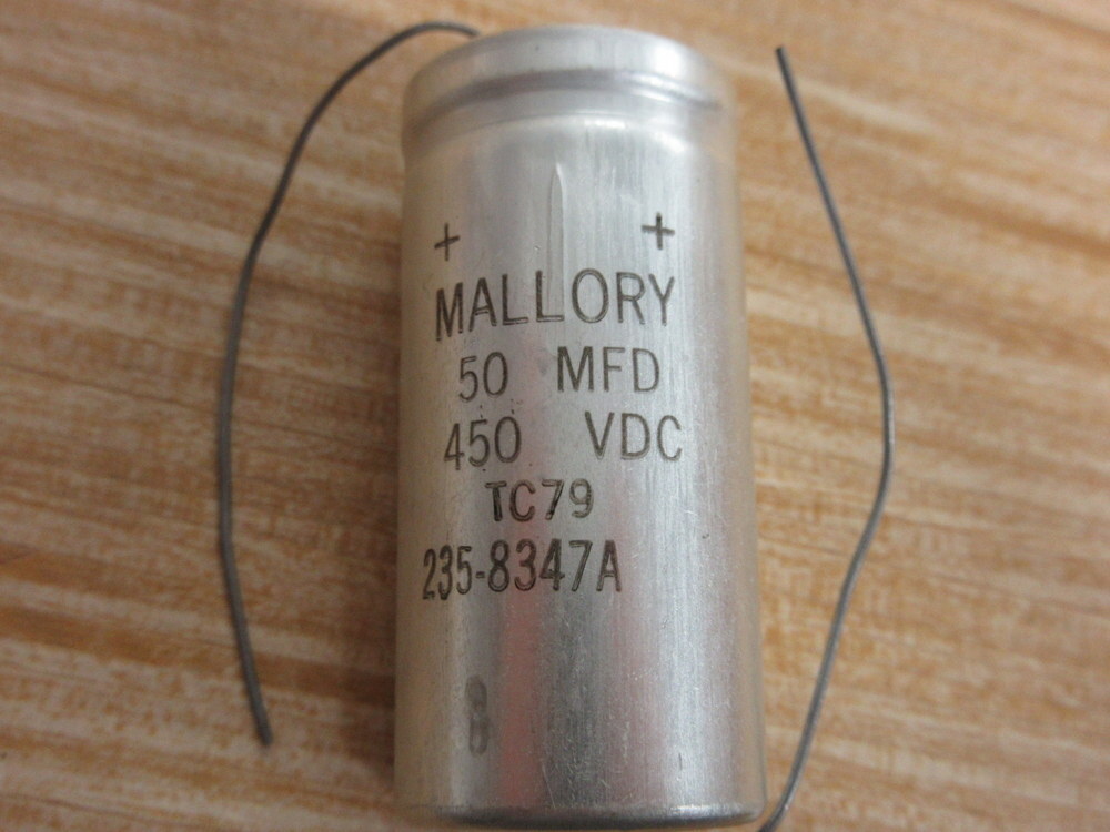 Mallory TC79 Cornell Dubilier Capacitor 50MFD 450VDC
