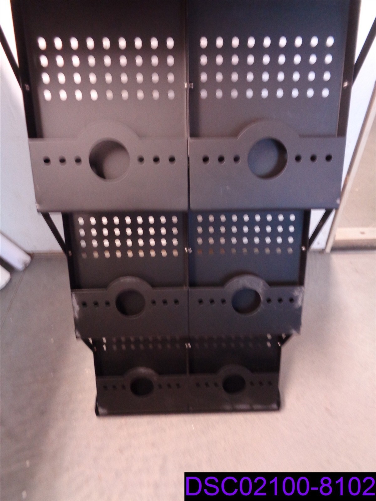 Used Tradeshow Portable Document Display 19″ x 22-1/2″ Case, 39-1/2″ Tall Table