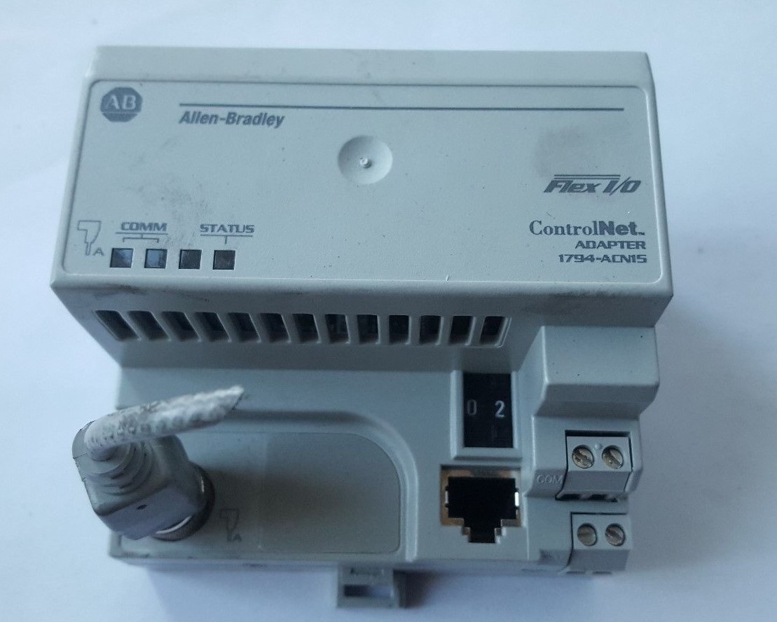 ALLEN BRADLEY 1794-ACN15 SER C 96432672 A01 FLEX I/O TO CONTROLNET ADAPTER (RS3.