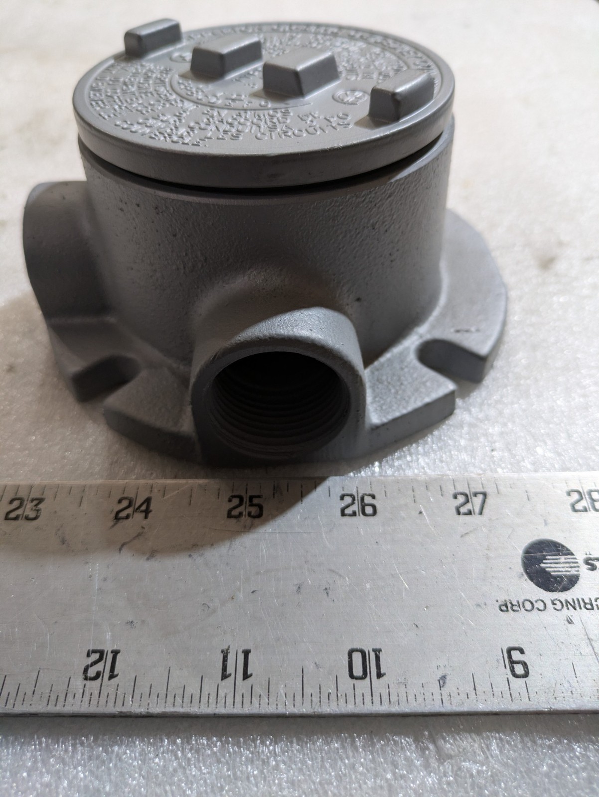 Appleton GRFT100 1in Explosionproof Conduit Outlet Box 3 Hub Iron Industrial OEM