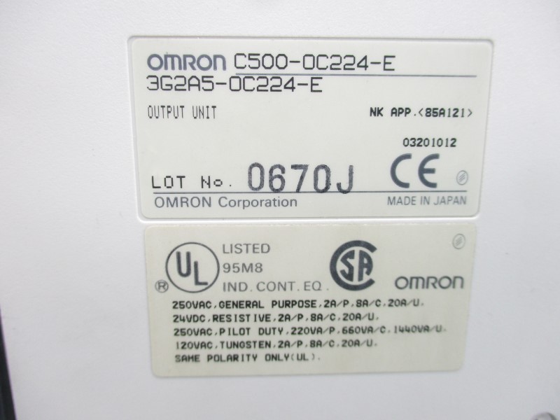 OMRON C500-OC224-E 3G2A5-OC224-E 250VAC 20A NSMP