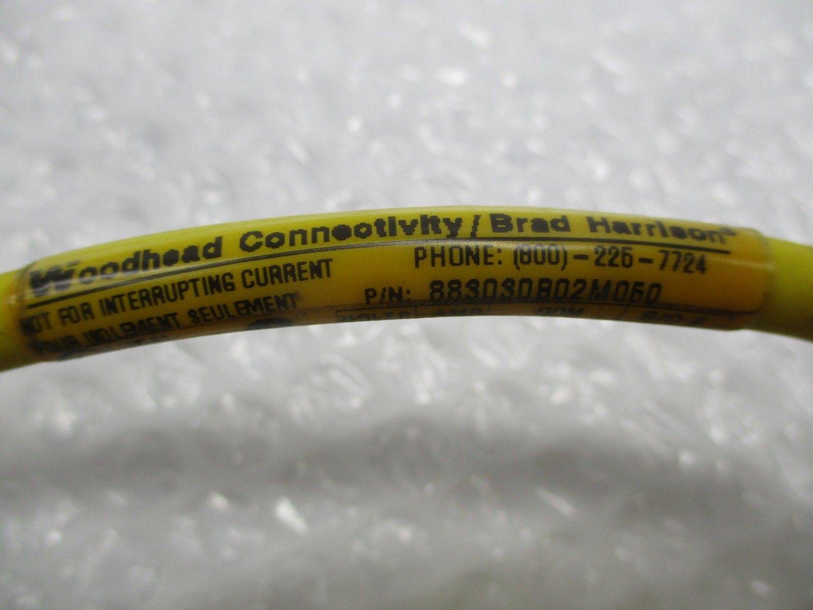 WOODHEAD 883030B02M050 CABLE (AS PICTURED) NSNP