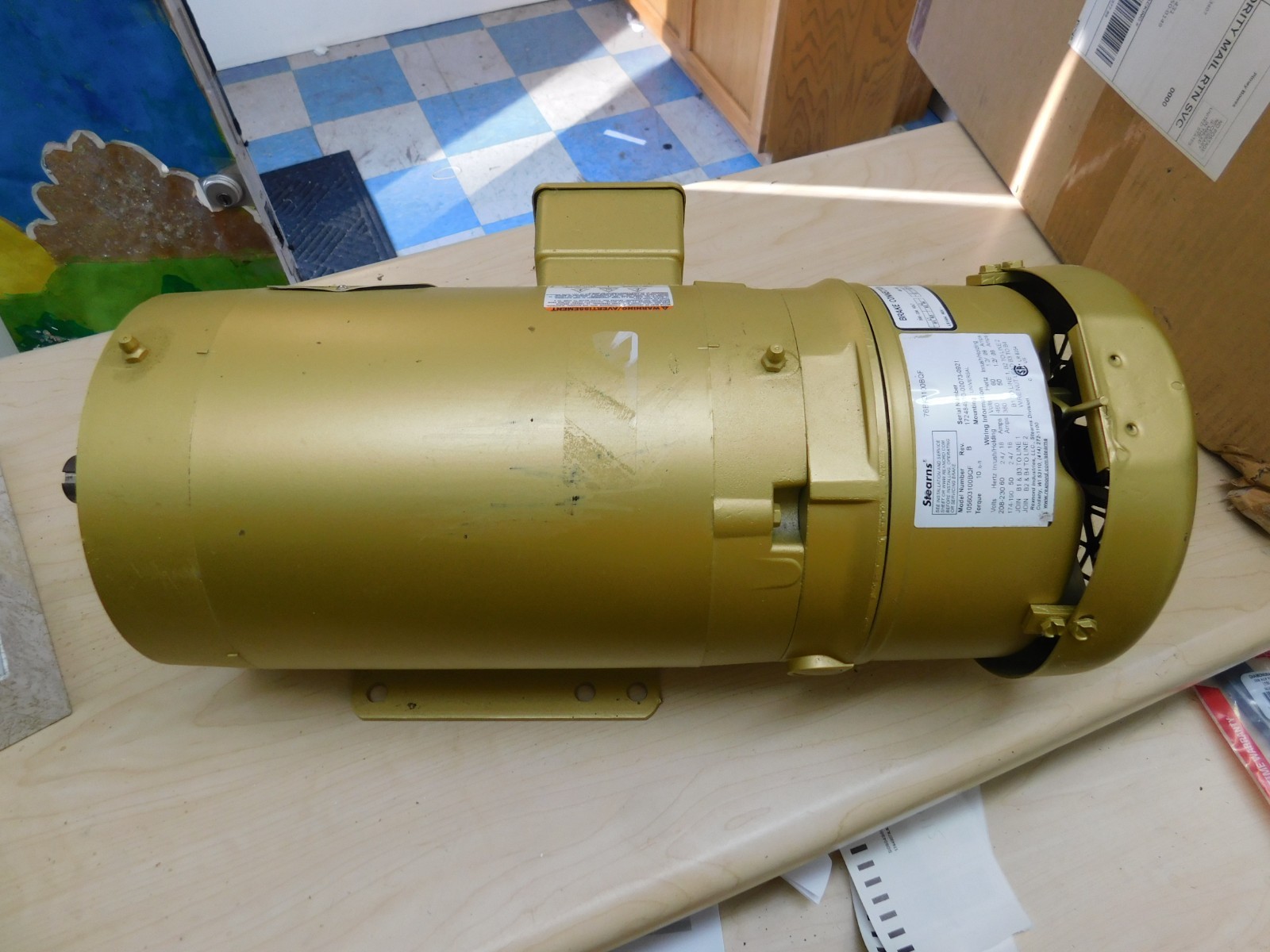 BALDOR CEBM3554T 105603100BQF 230/460V – 4.4/2/2 Amps Super E Motor + Stearns