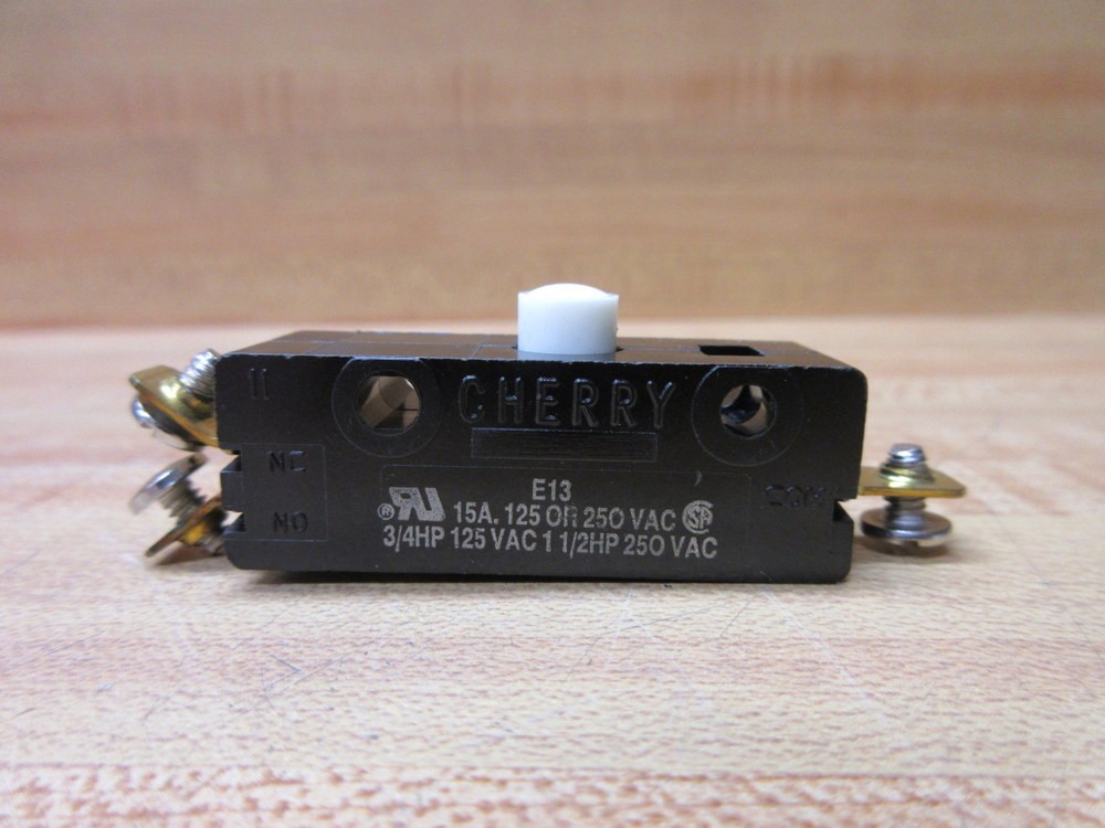 Cherry E13 Push Button/Snap Action Switch White Button