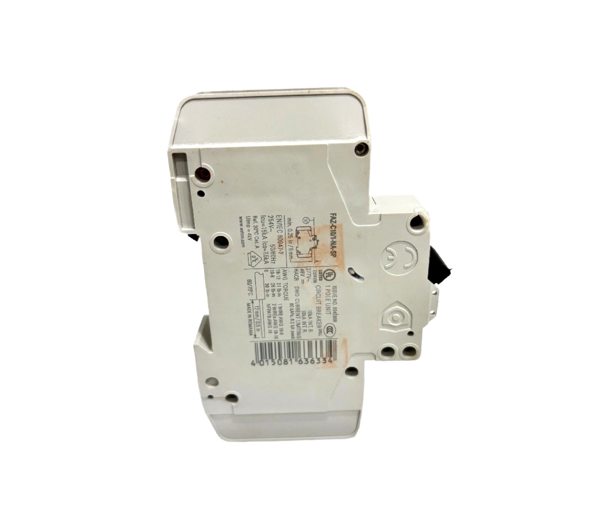 EATON FAZ-C10/1-NA-SP 10A 277V 1POLE CIRCUIT BREAKER