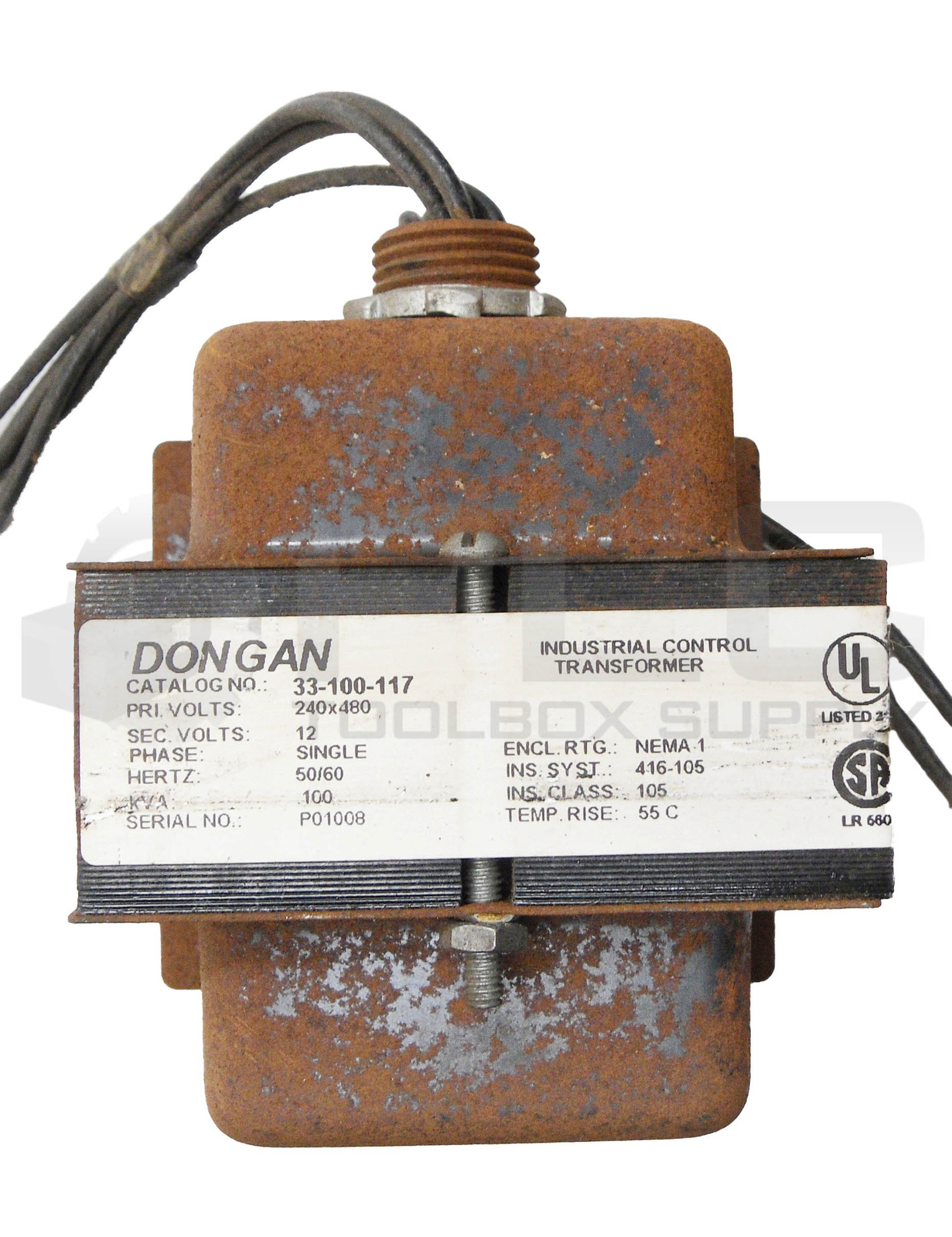 DONGAN 33-100-117 INDUSTRIAL CONTROL TRANSFORMER 240-480V 1PH 50/60HZ