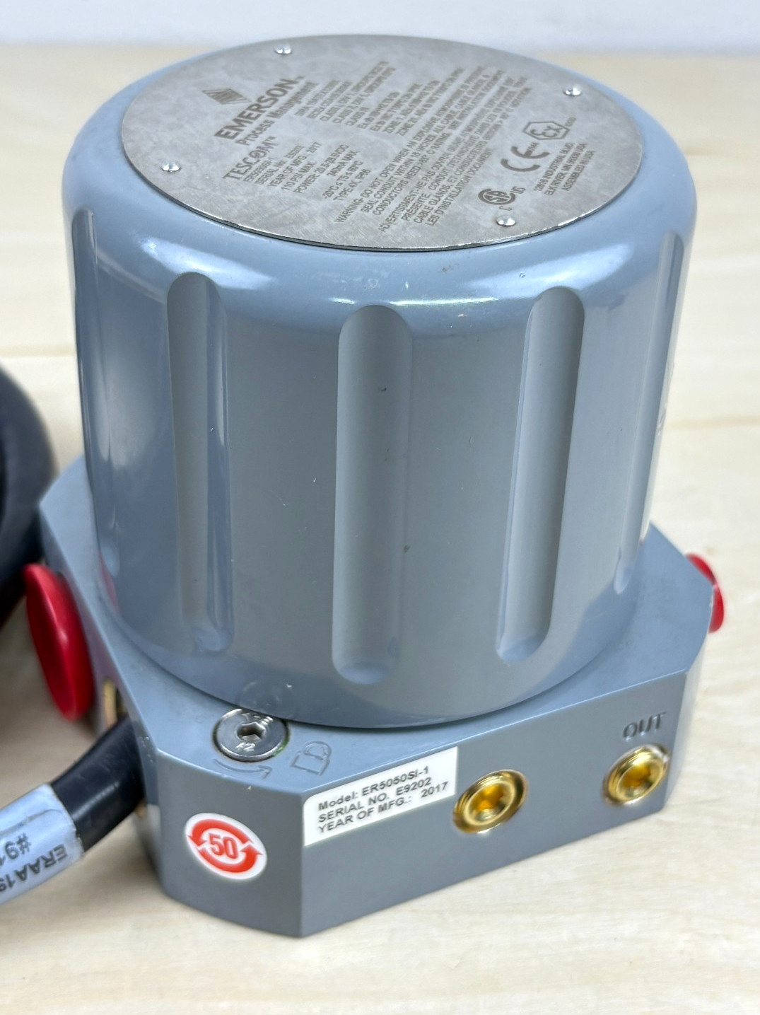 Emerson Tescom ER5050SI-1 Electropneumatic Actuator Controller, Series ER5000