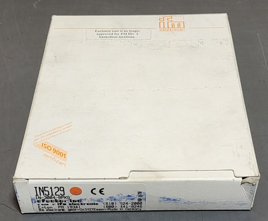 IFM Efector IN5129 IN-3004-BPKG Inductive Sensor 10-36VDC *USA Seller*