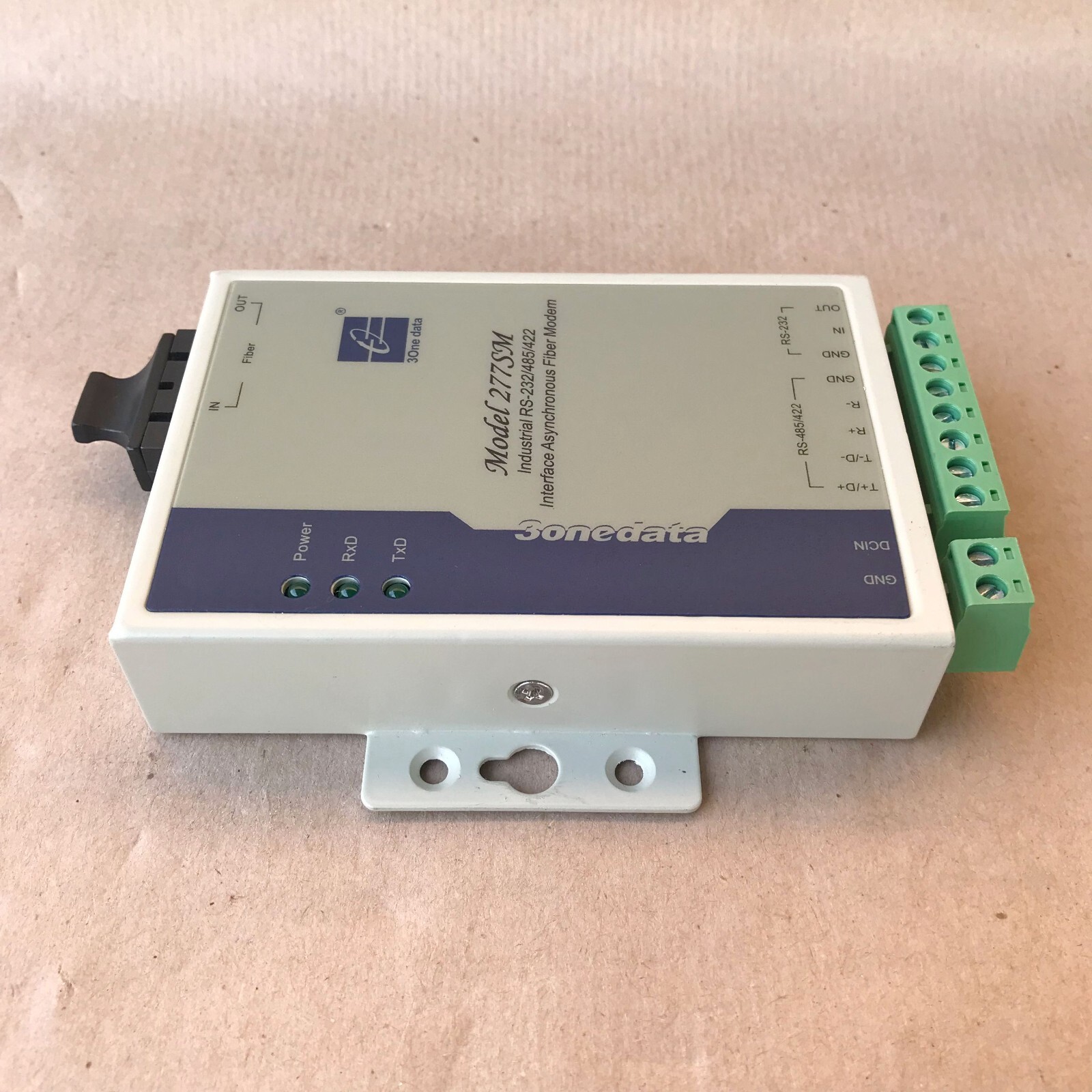 3ONEDATA 277SM INTERFACE ASYNCHRONOUS FIBER MODEM MODEL277-S-SC-20KM