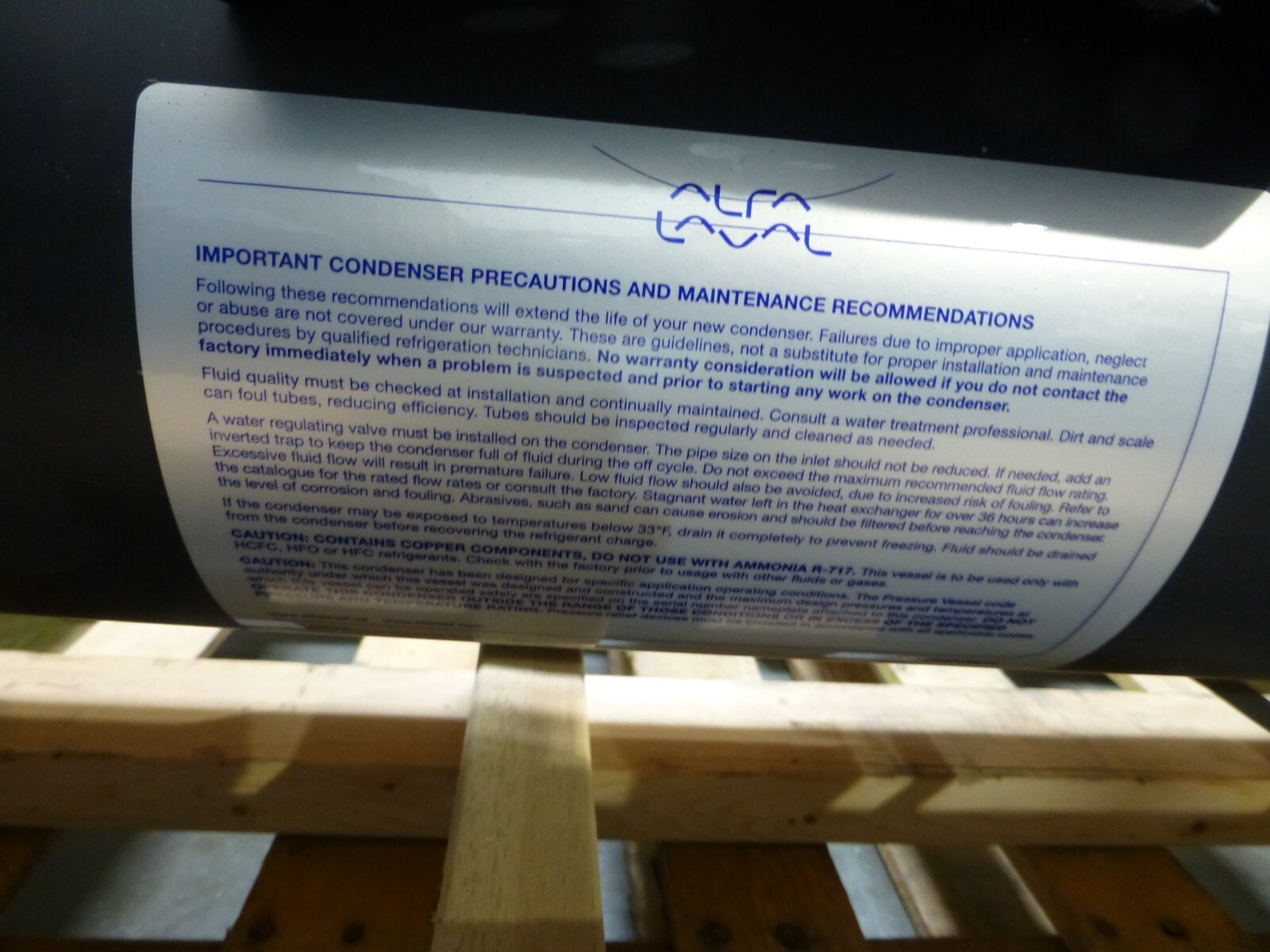 ALFA LAVAL SST100A STANDARD SST CONDENSOR SST100 COMMERCIAL REFRIGERATION