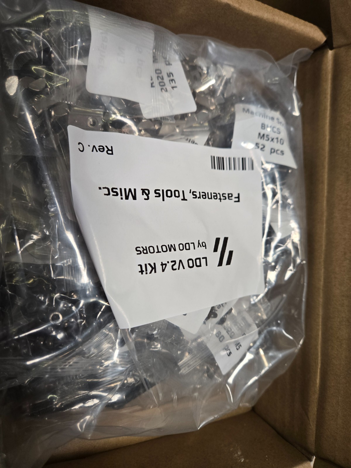 LDO V2.4 Kit Fasters Tools and Misc – Accessories box