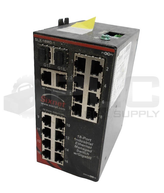 SIXNET SLX-18MG-1 18 PORT INDUSTRIAL THERNET MANAGED SWITCH 10-30VDC