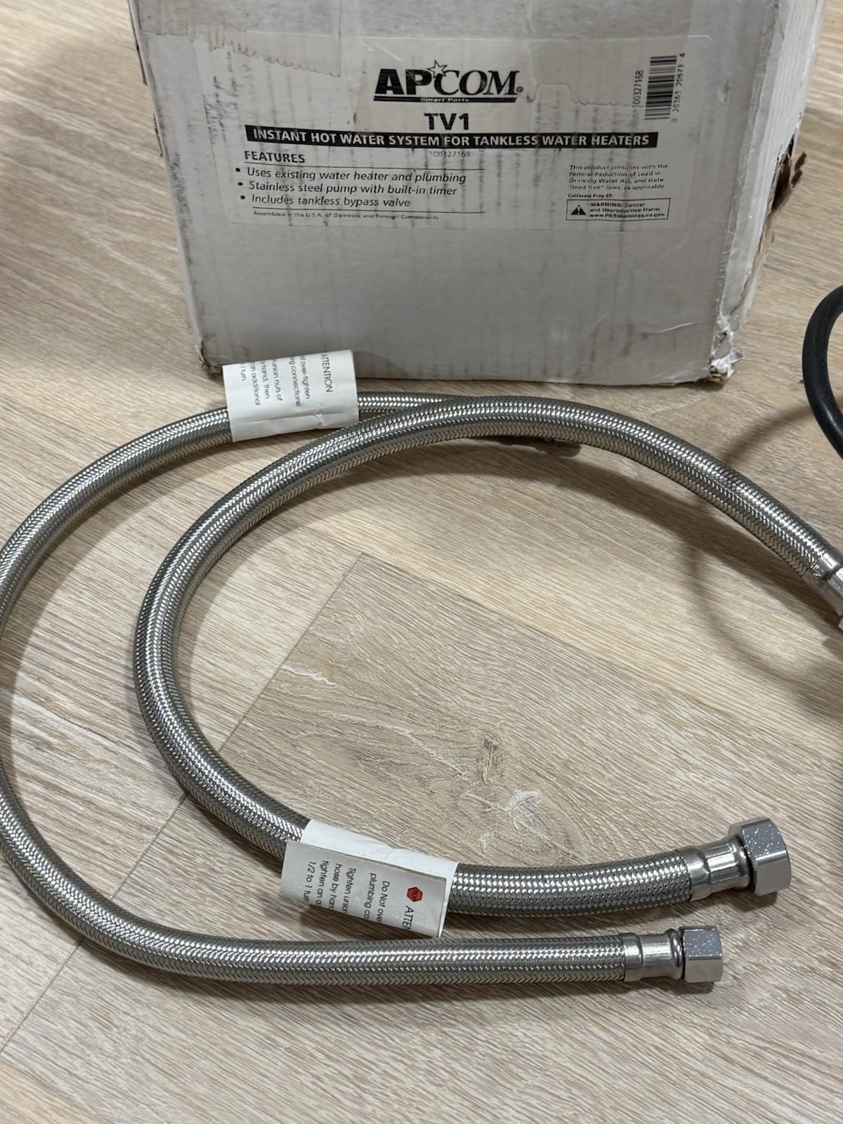 NEW APCOM TV1 Instant Hot Water Recirculating Pump Tankless Water Heaters READ