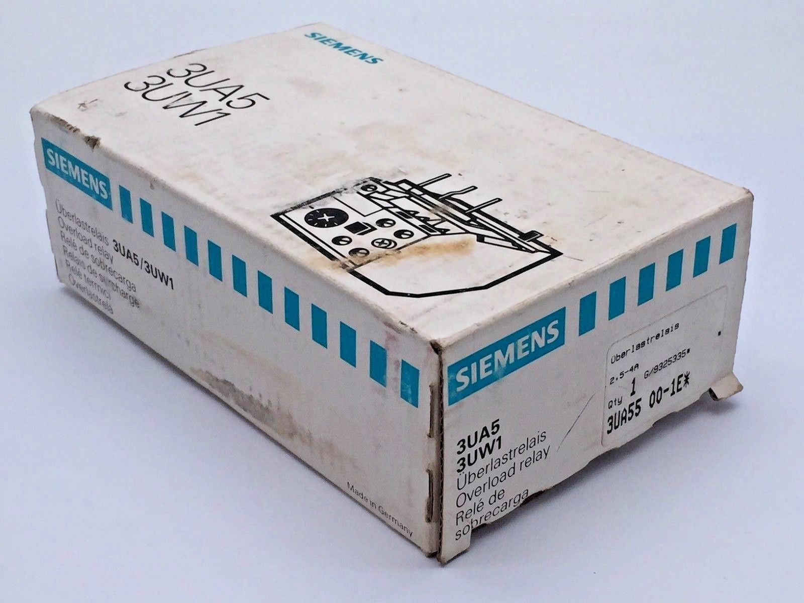 Siemens 3UA55 00-1E Overload Relay World Series Type 3UA5 3UW1 2.5…4 Amps