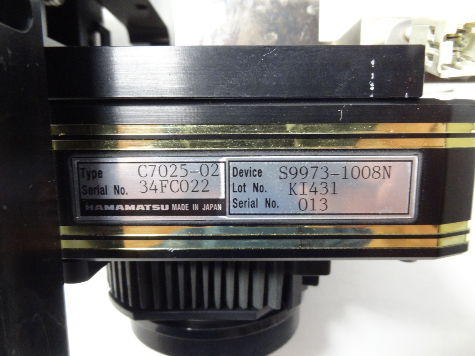 Hamamatsu Multichannel Detector Head C7025-02 w/ Danaher Precision Systems