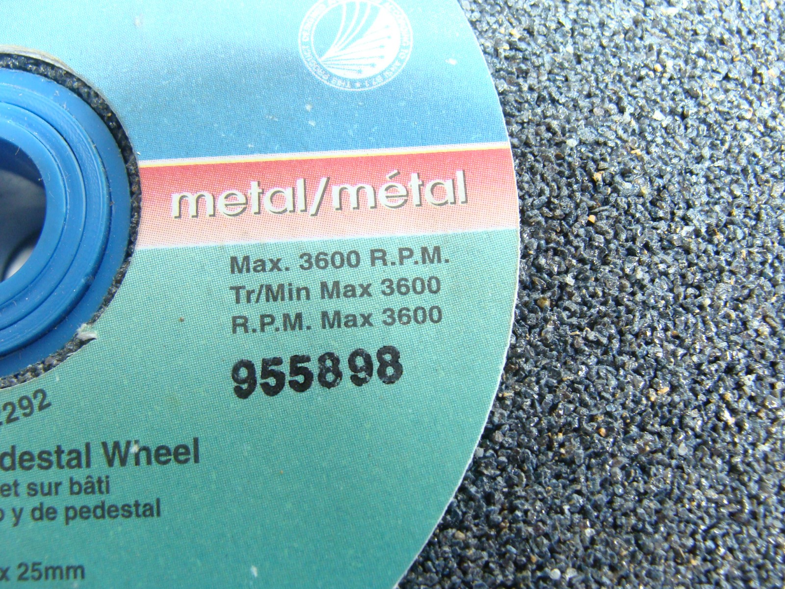 NORTON GEMINI GRINDING WHEEL 66252942292 7 X 1 X 1 COARSE GRIT 3600RPM