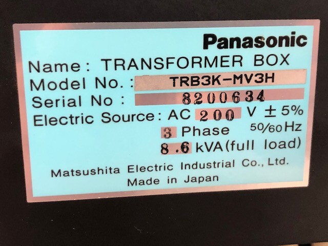 Panasonic Transformer Box – TRB3K-MV3H w/Warranty