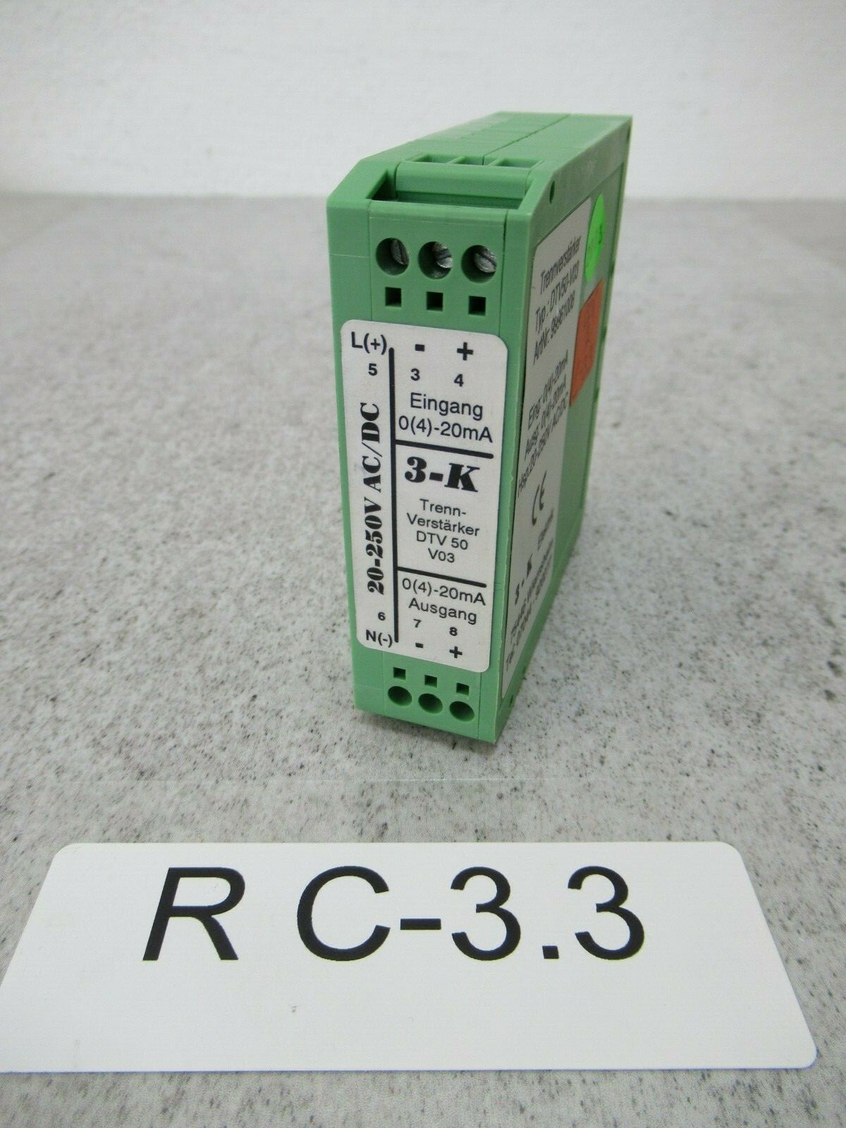 3-K Divider Amplifier DTV50-V03 20-250V AC/DC