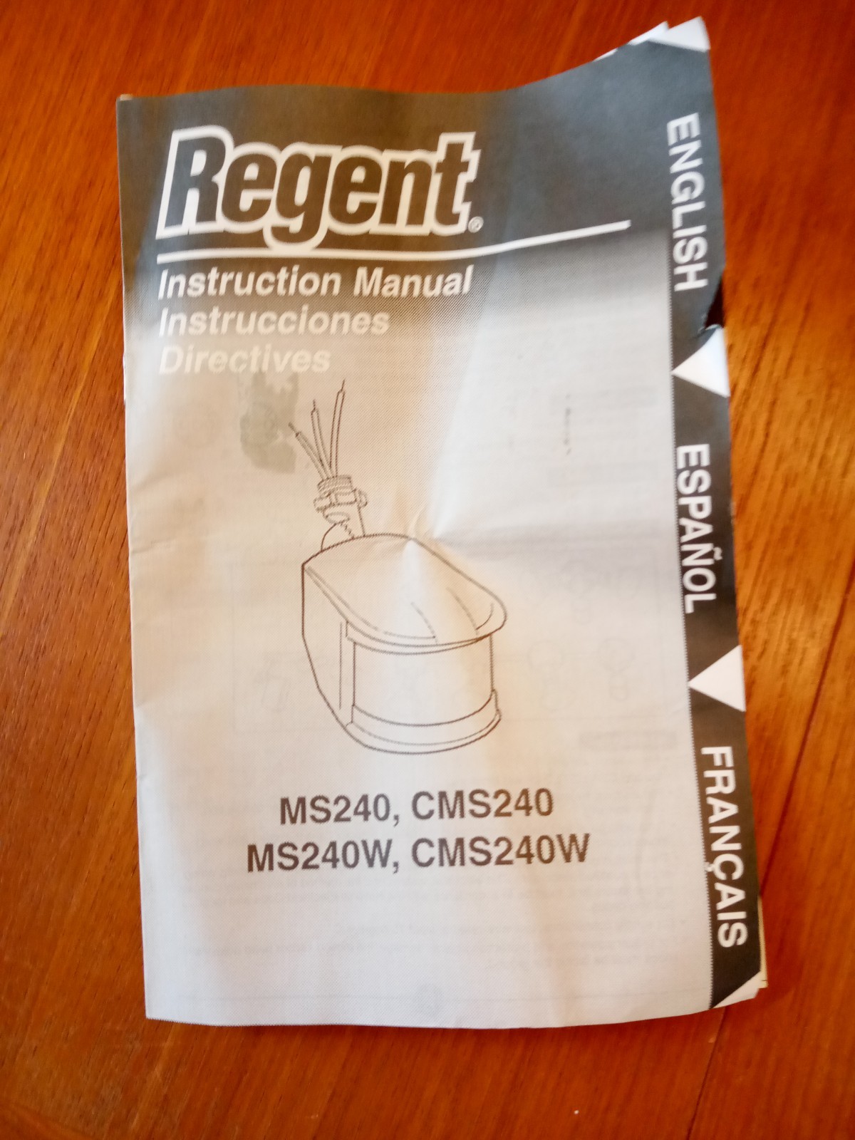 Regent Motion Sensor Instruction Manual For MS240, CMS240,MS240W,CMS240W