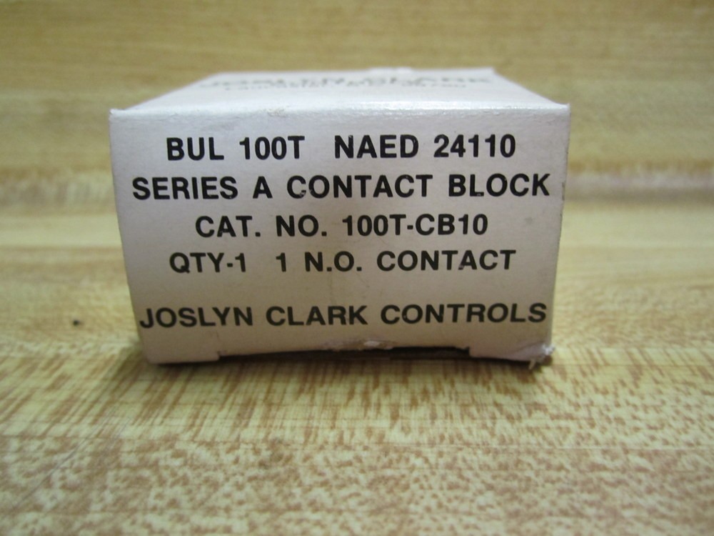 Joslyn Clark Sylvania 100T-CB10 Contact Block 100TCB10 (Pack of 3)