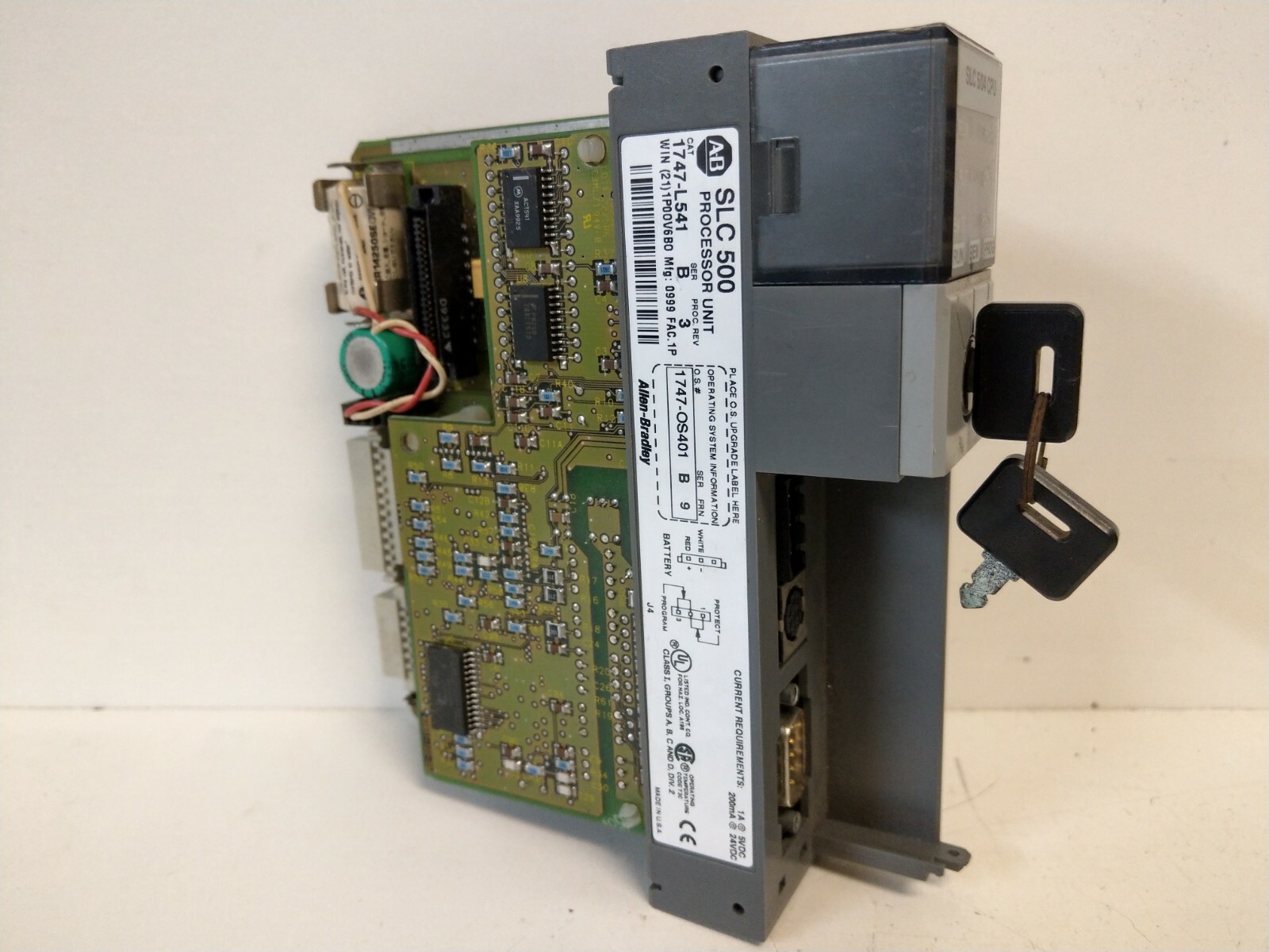 GUARANTEED GOOD USED! ALLEN-BRADLEY SER. B FRN. 9 PROCESSOR MODULE 1747-L541