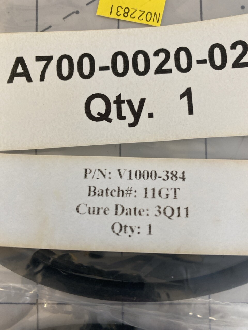 Marco Rubber & Plastics LLC O-Ring, Viton 2-384 PN: V1000-384