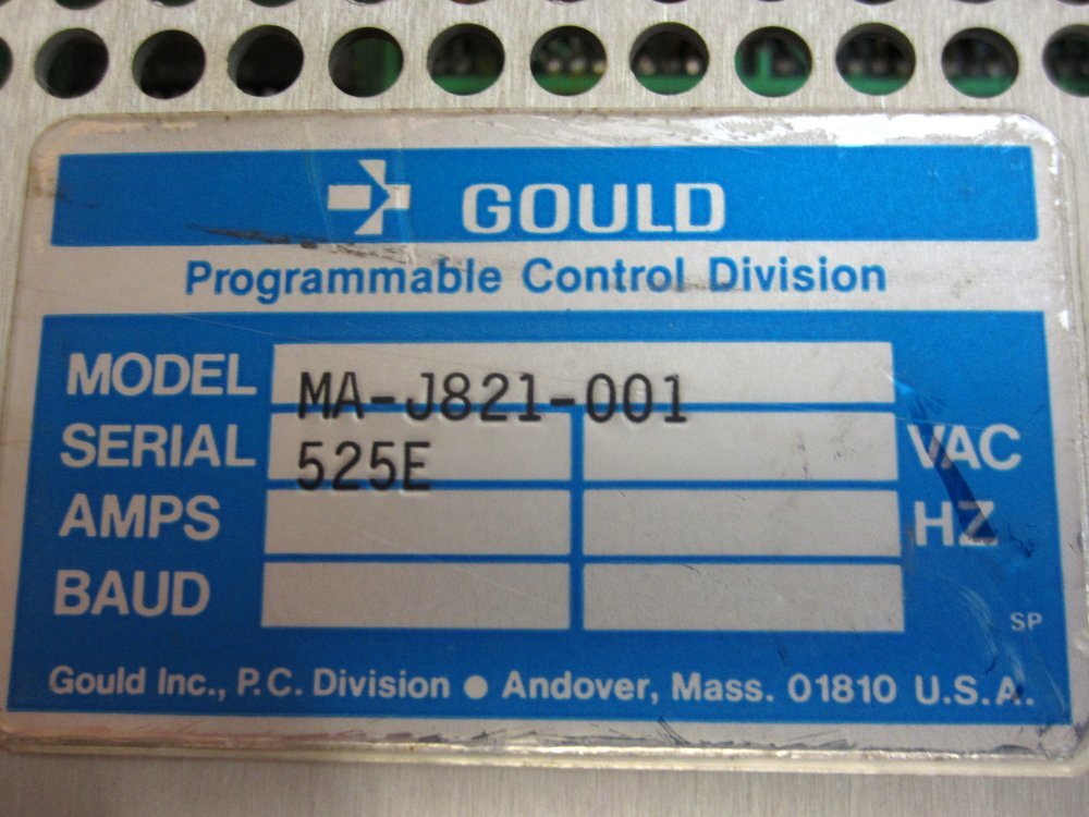 Gould/Modicon MA-J821-001 Remote I/O Receiver Module MAJ821001
