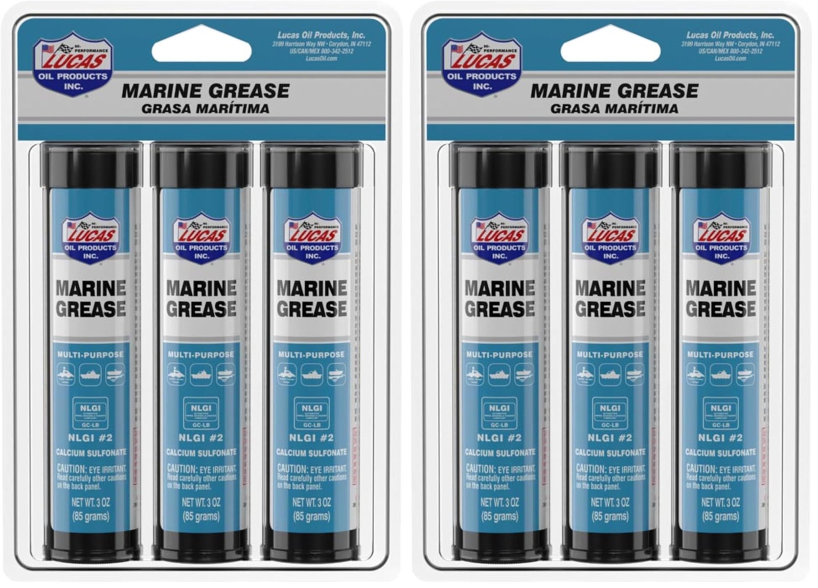 Lucas Oil 10682 Marine Grease 3 Ounce Combo Pack 3 Ounce, Multi