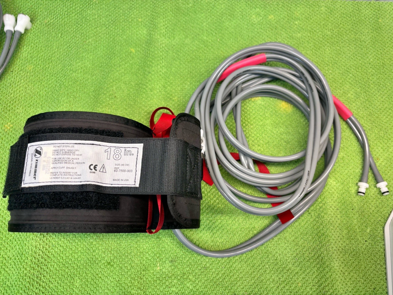 Zimmer ATS 1500 Pneumatic Tourniquet System with hoses and cuff