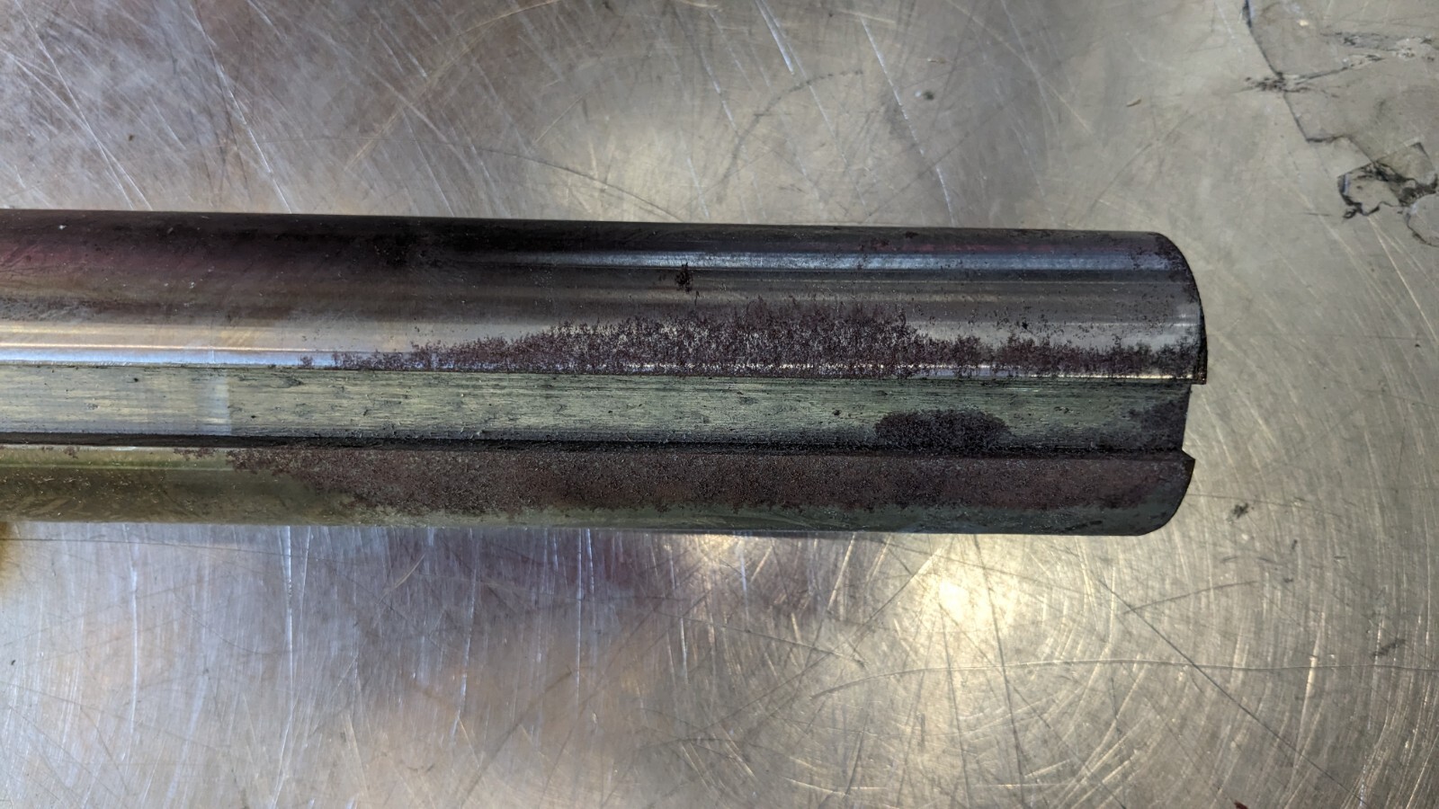 Round Linear Shafting 2.19″ Dia 48″ OAL Steel 1/2″ Key 2.19K1045ST-3