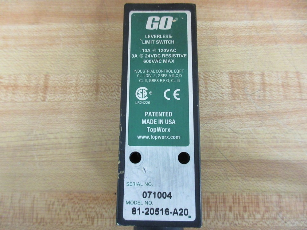 TopWorx Go 81-20516-A20 Limit Switch 8120516A20