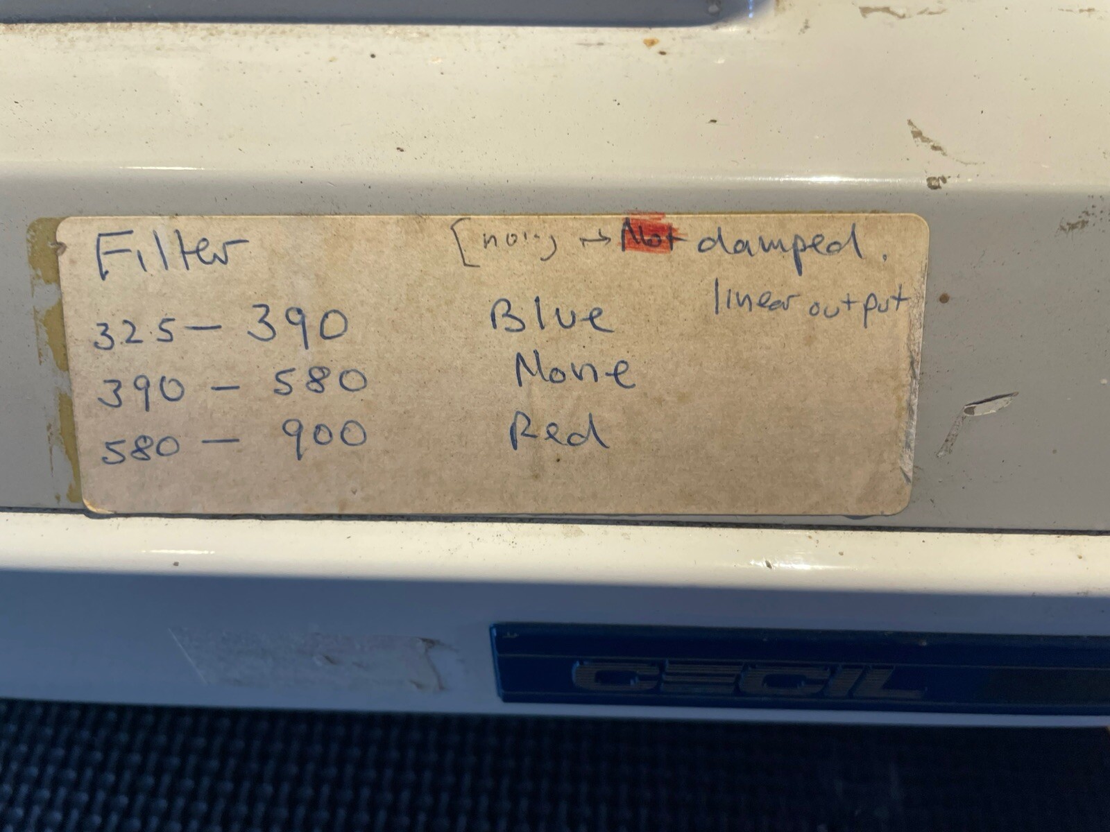CE 2343 Grating Spectrophotometer – CECIL Instruments – Cambridge – A1