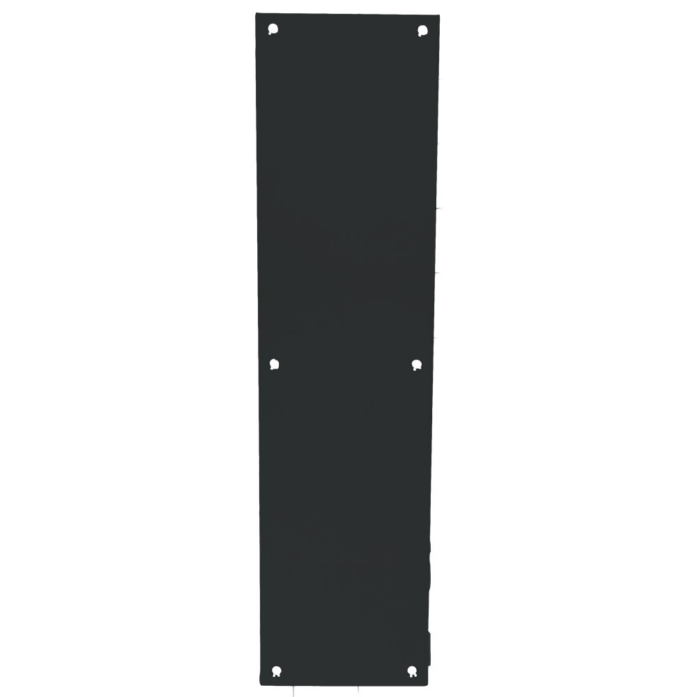 TRIMCO 1001-3.622 Push Plate 4″x16″ Brass Satin Black Square Corner