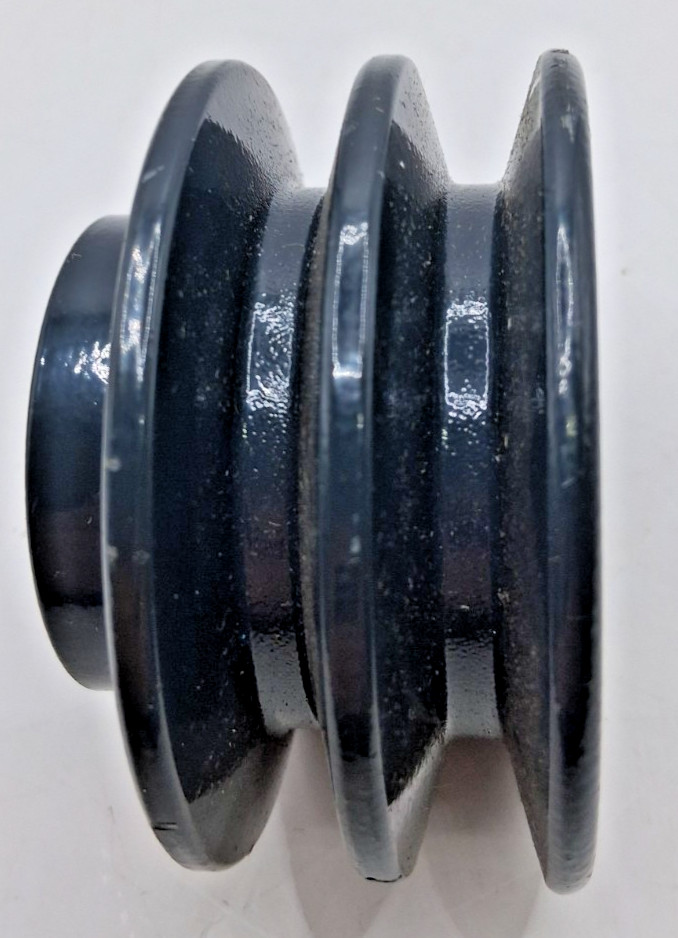 54-EN-4-E2 3″ Cast Double V-Belt Pulley 1/2″ Bore – Lot of 2
