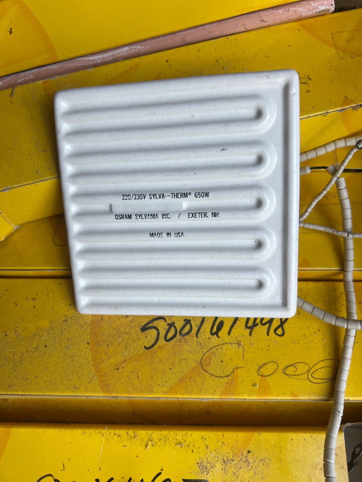 SYLVANIA SYLVA-THERM With T/C Heater 650W 220/230V 416035013 New Old Stock