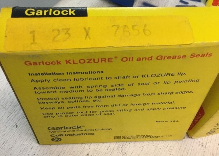 Garlock Klozure Oil Seals Model 23 x 7656